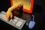 Komputer wykonany z klocków Lego